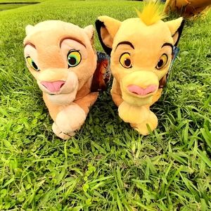 NWT Disney Lion King Nala and Simba Plush